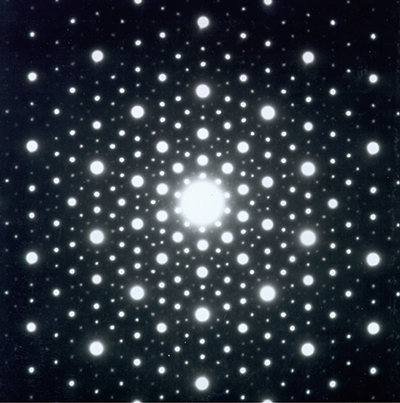 Quasicrystal Electron Diffraction Pattern